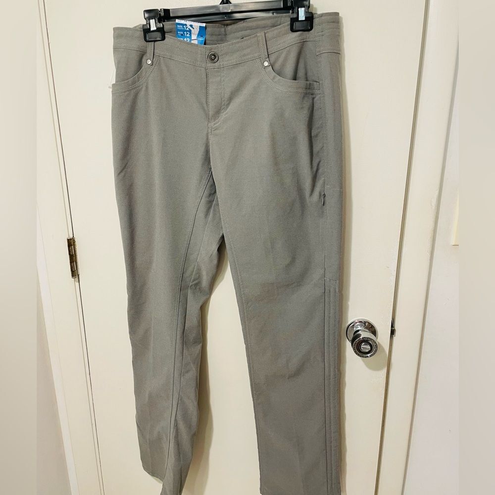 New Kuhl midrise straight fit womens Trekr performance stretch hiking pant sz 12